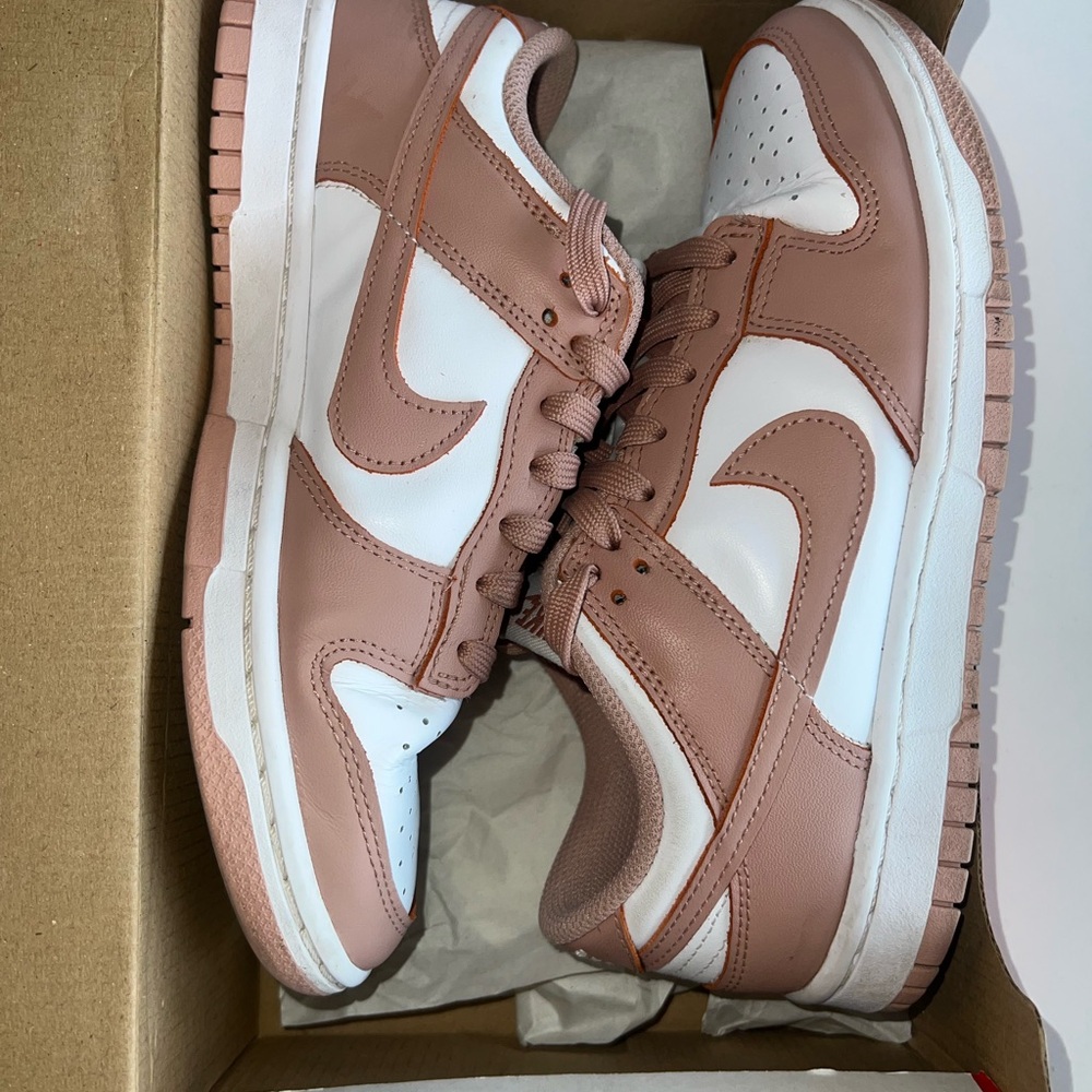Nike Pink and White Sneakers